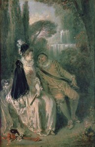 The Graceful Rest by Jean Antoine Watteau